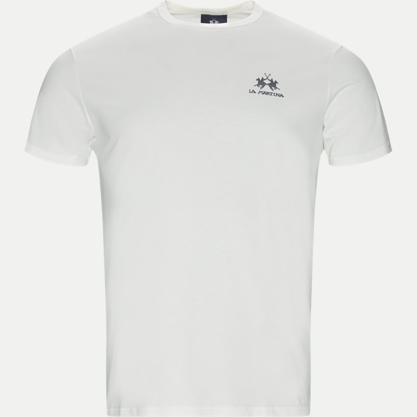 La Martina T-shirts CCMR02 FW19 OFF WHITE